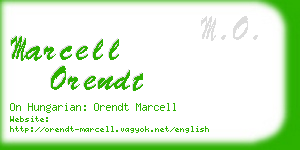 marcell orendt business card